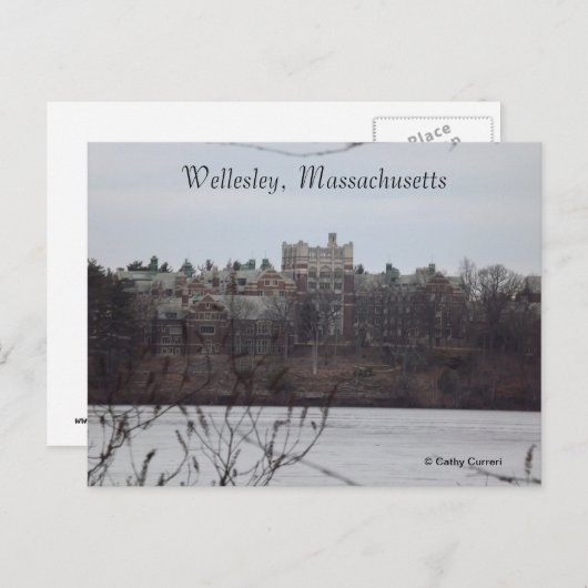 Wellesley, Massachusetts Briefkaart (Voorkant / Achterkant)