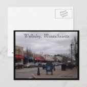 Wellesley, Massachusetts Briefkaart (Voorkant / Achterkant)