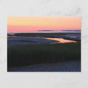 Wellfleet Bay-avondskaap Cape Cod Briefkaart