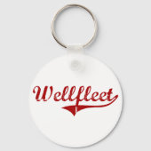 Wellfleet Massachusetts Classic Design Sleutelhanger (Voorkant)