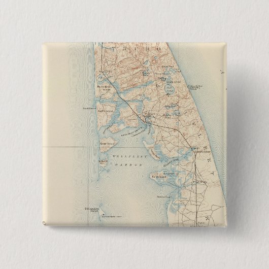 Wellfleet, Massachusetts Vierkante Button 5,1 Cm (Voorkant)