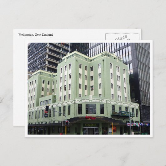 wellington backpacker briefkaart (Voorkant / Achterkant)