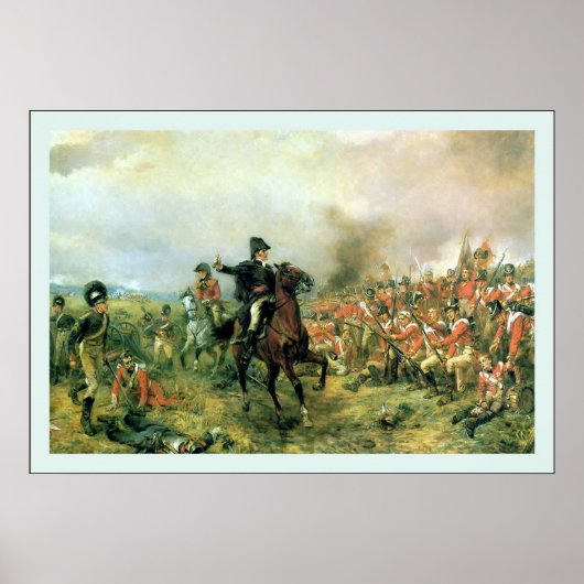 Wellington bij Waterloo Poster (Voorkant)