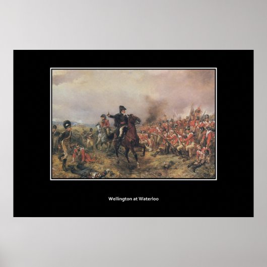 Wellington bij Waterloo Vintage Poster (Voorkant)