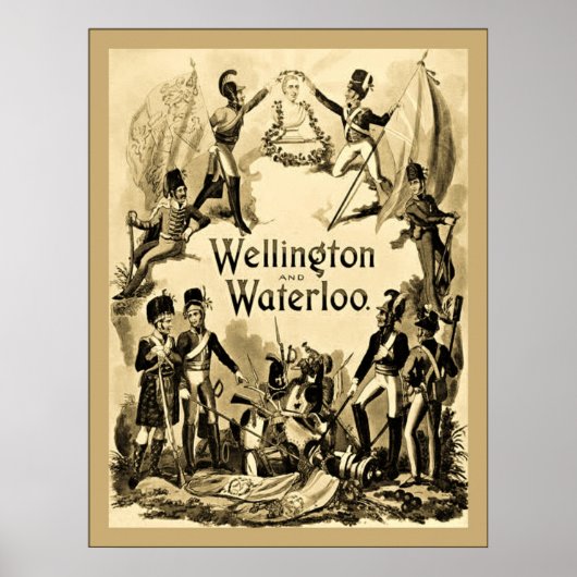 Wellington en Waterloo Poster (Voorkant)