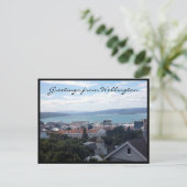 wellington harbour - groeten briefkaart (Staand voorkant)