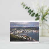 Wellington Harbour, Nieuw-Zeeland Briefkaart (Staand voorkant)