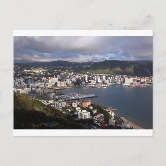 Wellington Harbour, Nieuw-Zeeland Briefkaart (Voorkant)