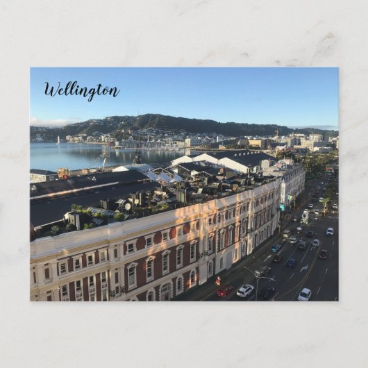 wellington harbour nz briefkaart (Voorkant)