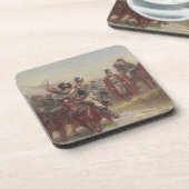 Wellington in Spanje (olie op het paneel) (paar 12 Bier Onderzetter (Linkerzijde)