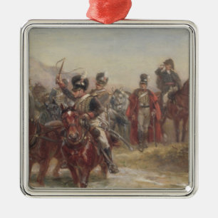 Wellington in Spanje (olie op het paneel) (paar 12 Metalen Ornament