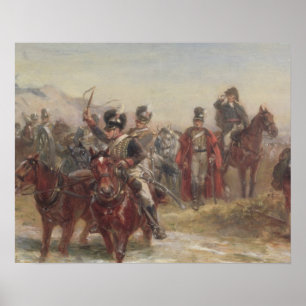 Wellington in Spanje (olie op het paneel) (paar 12 Poster