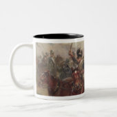 Wellington in Spanje (olie op het paneel) (paar 12 Tweekleurige Koffiemok (Links)