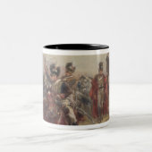 Wellington in Spanje (olie op het paneel) (paar 12 Tweekleurige Koffiemok (Center)