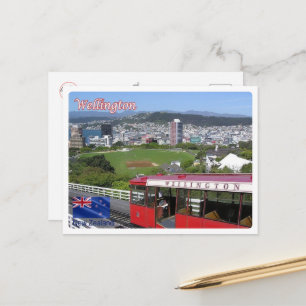 Wellington - kabelauto - Nieuw-Zeeland - Briefkaart