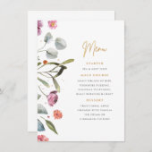 Wellington laars bloemstuk menu bijlage kaart (Voorkant / Achterkant)