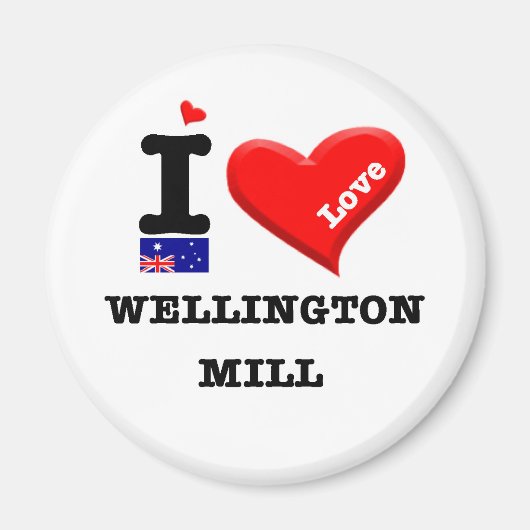 WELLINGTON MILL - I Love Magneet (Voorkant)