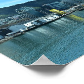 Wellington - New Zealand City Skyline Poster (Hoek)