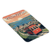 Wellington New Zealand Postcard Magneet (Rechterzijde)