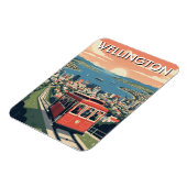Wellington New Zealand Postcard Magneet (Linkerzijde)
