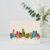 Wellington New Zealand Skyline Briefkaart (Staand voorkant)