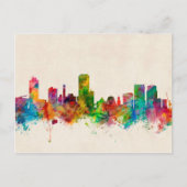 Wellington New Zealand Skyline Briefkaart (Voorkant)