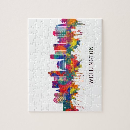 Wellington New Zealand Skyline Legpuzzel (Verticaal)