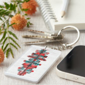 Wellington New Zealand Skyline Sleutelhanger (Voorkant Rechts)