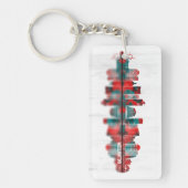 Wellington New Zealand Skyline Sleutelhanger (Voorkant)