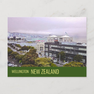 Wellington New-Zeelandse hoofdstad Briefkaart