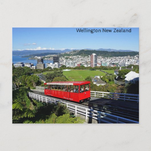 Wellington, Nieuw-Zeeland Briefkaart (Voorkant)