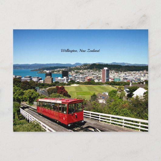 Wellington, Nieuw-Zeeland Briefkaart (Voorkant)