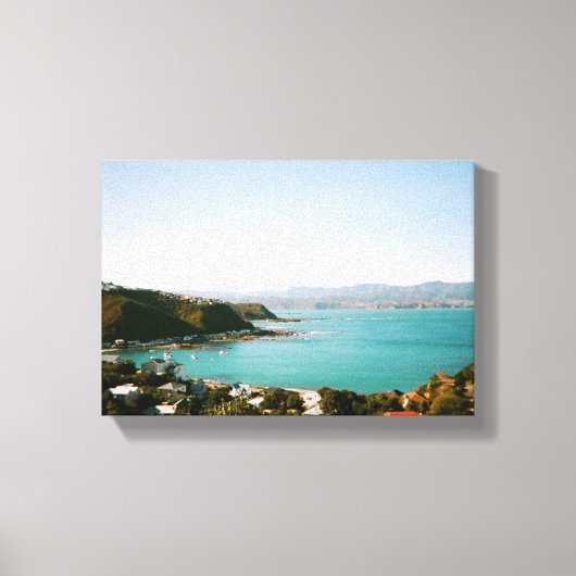 Wellington Nieuw-Zeeland Canvas Afdruk (Voorkant)