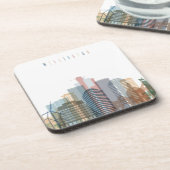 Wellington, Nieuw-Zeeland | City Skyline Drankjes Onderzetter (Linkerzijde)