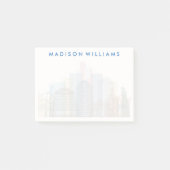 Wellington, Nieuw-Zeeland | City Skyline Post-it® Notes (Voorkant)