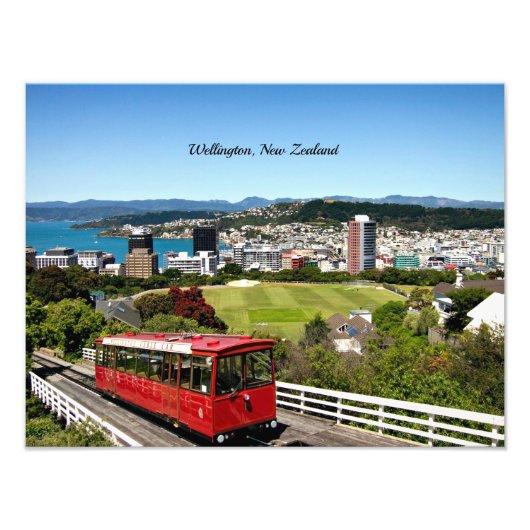 Wellington, Nieuw-Zeeland Foto Afdruk (Voorkant)