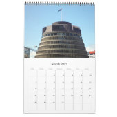 Wellington Nieuw-Zeeland Kalender (Mar 2027)