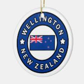 Wellington Nieuw-Zeeland Keramisch Ornament (Links)