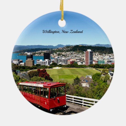 Wellington, Nieuw-Zeeland Keramisch Ornament (Achterkant)