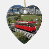 Wellington, Nieuw-Zeeland, Schilderachtig kerstver Keramisch Ornament (Rechts)