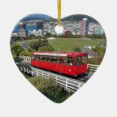 Wellington, Nieuw-Zeeland, Schilderachtig kerstver Keramisch Ornament (Voorkant)