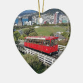 Wellington, Nieuw-Zeeland, Schilderachtig kerstver Keramisch Ornament (Links)