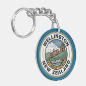 Wellington Nieuw-Zeeland Sleutelhanger (Voorkant Links)