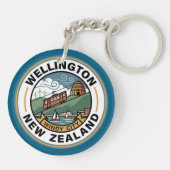 Wellington Nieuw-Zeeland Sleutelhanger (Achterkant)