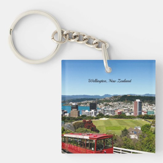 Wellington, Nieuw-Zeeland Sleutelhanger (Voorkant)