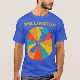Wellington Nieuw-Zeeland Vintage Vervallen Souveni T-shirt