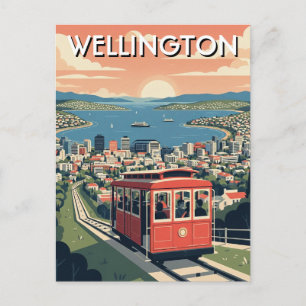Wellington Nieuw-Zeelandse ansichtkaart Briefkaart