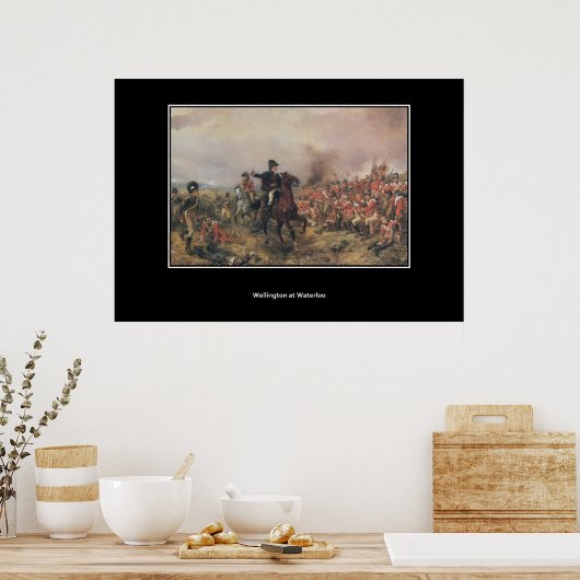 Wellington op Waterloo Vintage Poster (Keuken)