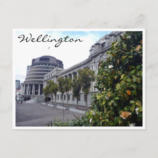 wellington parlementsboom briefkaart (Voorkant)