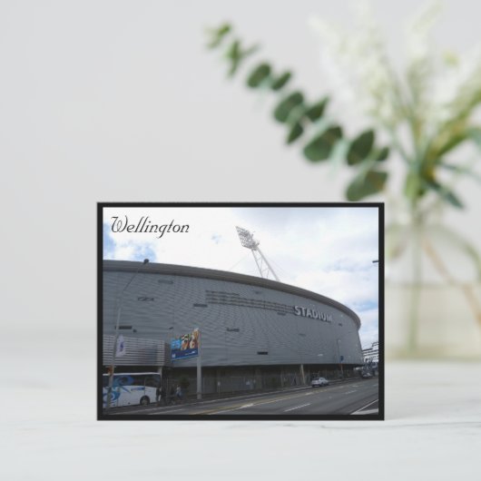 wellington regionaal stadion briefkaart (Staand voorkant)